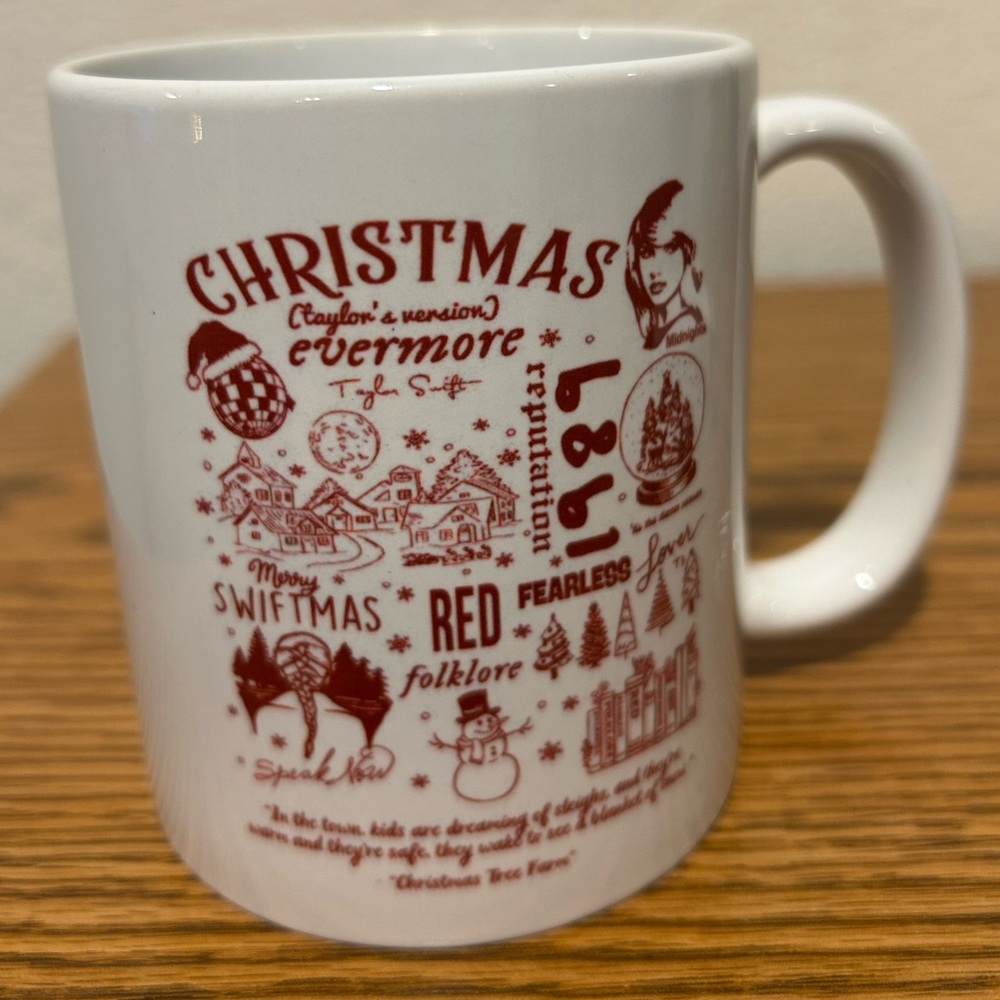 Festive Merry Swiftmas Mug - White and Red